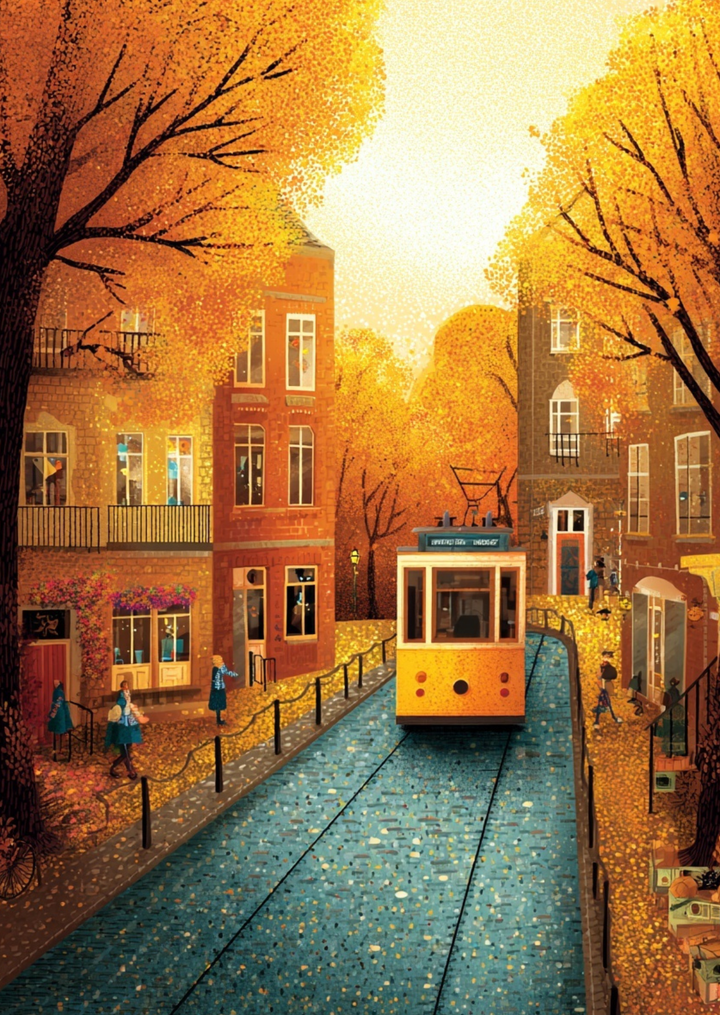 Golden Season: Tram through Time | Kaart Fripperies