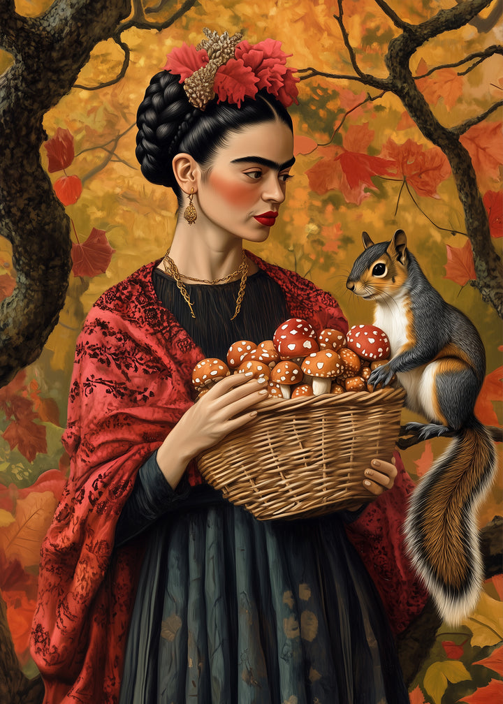 Frida Kahlo: Squirrel | Kaart Fripperies