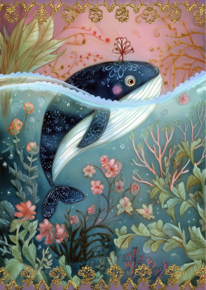 Enchanted Ocean: Whale | Kaart Fripperies