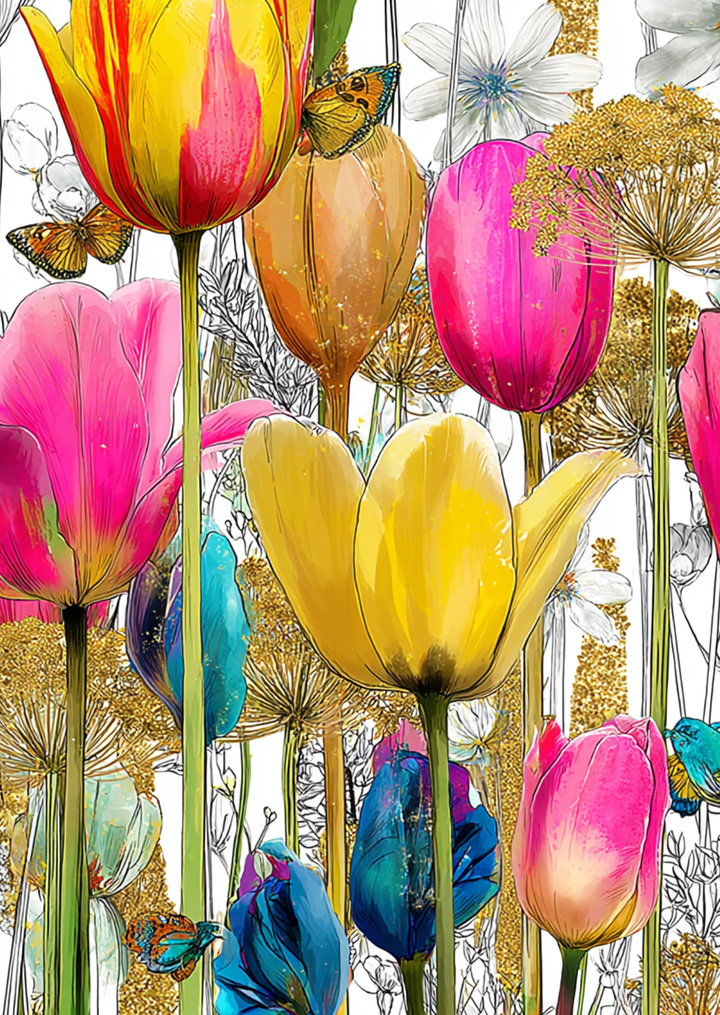 Happy Flowers NO. 3 | Kaart Fripperies