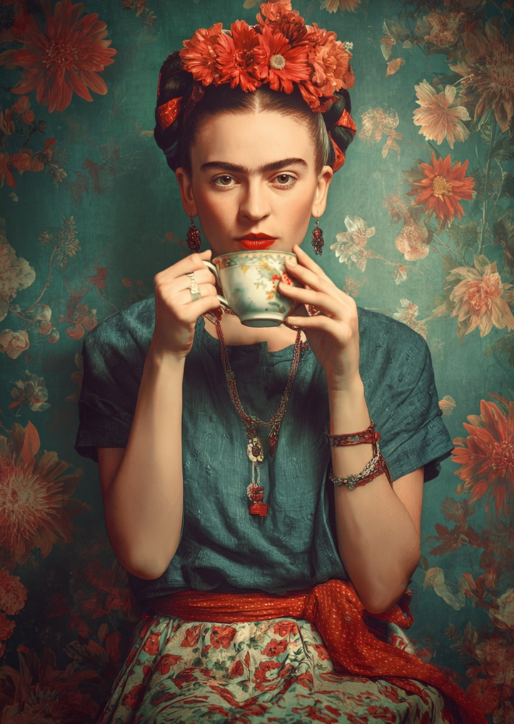Frida Kahlo: Tea moment | Kaart Fripperies