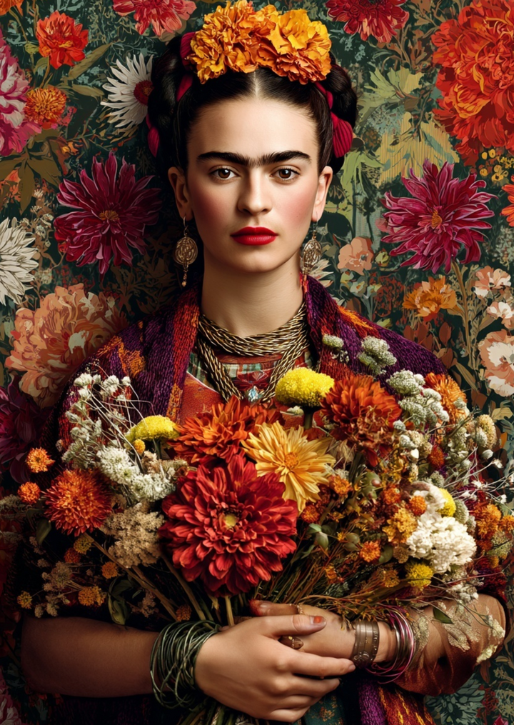 Frida Kahlo: Autumn bouquet | Kaart Fripperies
