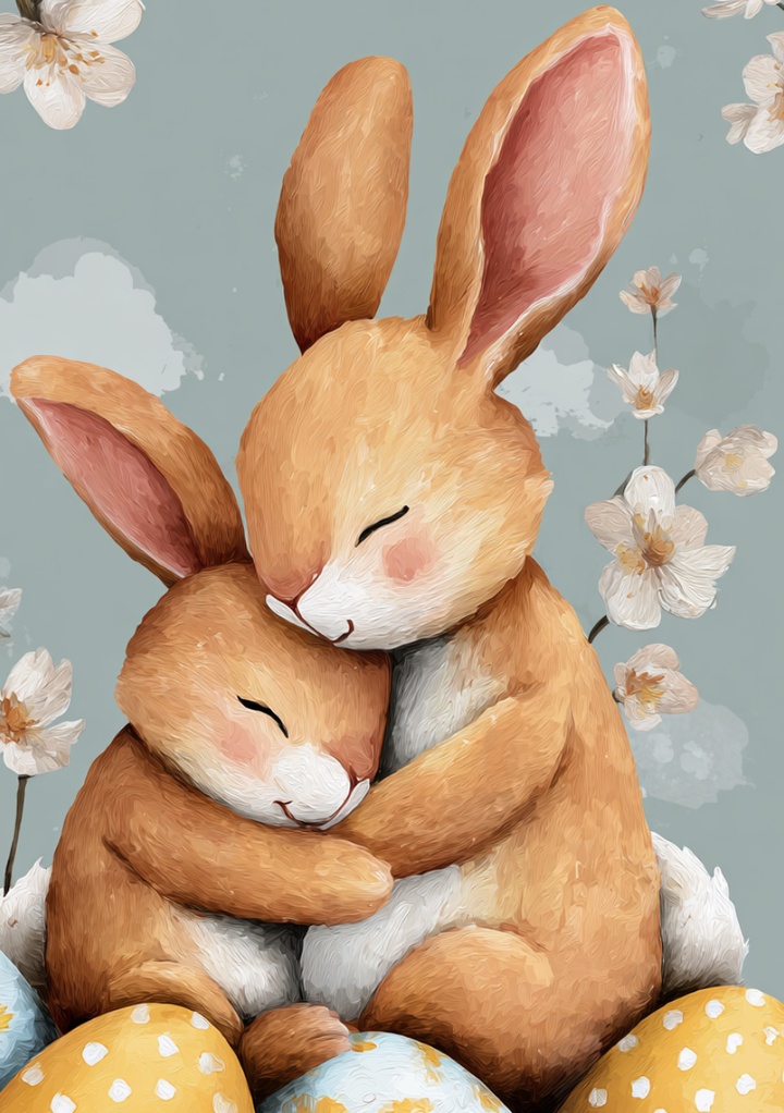 Easter Fun: Hugs |  Cadeaukaart Fripperies