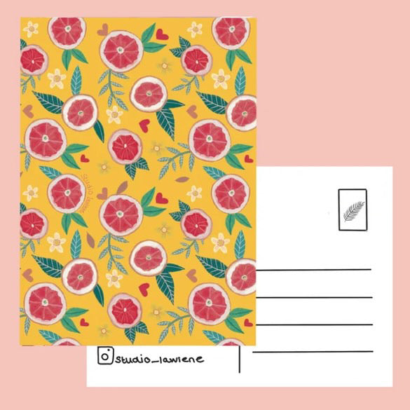 Sunny citrusfruit | Kaart Studio LaWiene