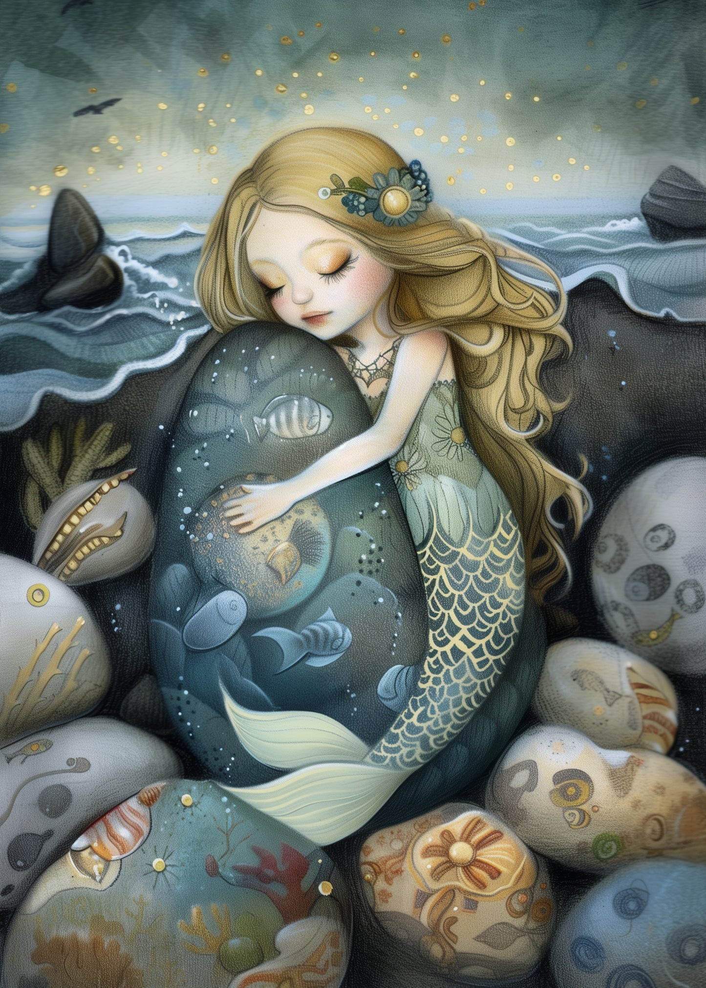 Mermaids: Bubble | Kaart Fripperies