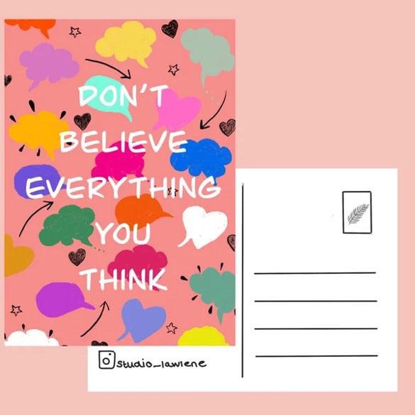 Don't believe everything you think | Kaart Studio LaWiene