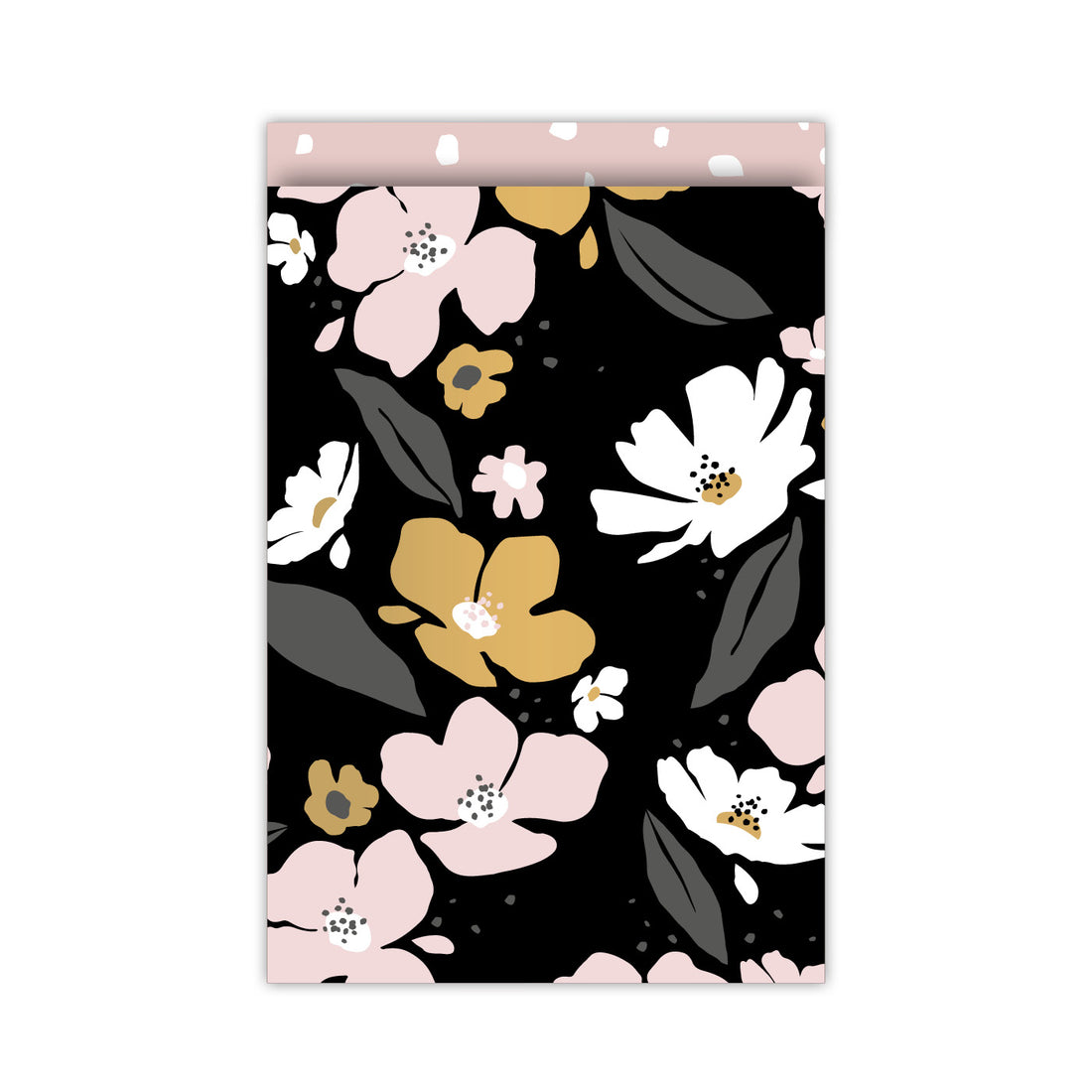 Fresh Flowers zwart | Cadeauzakjes 5st
