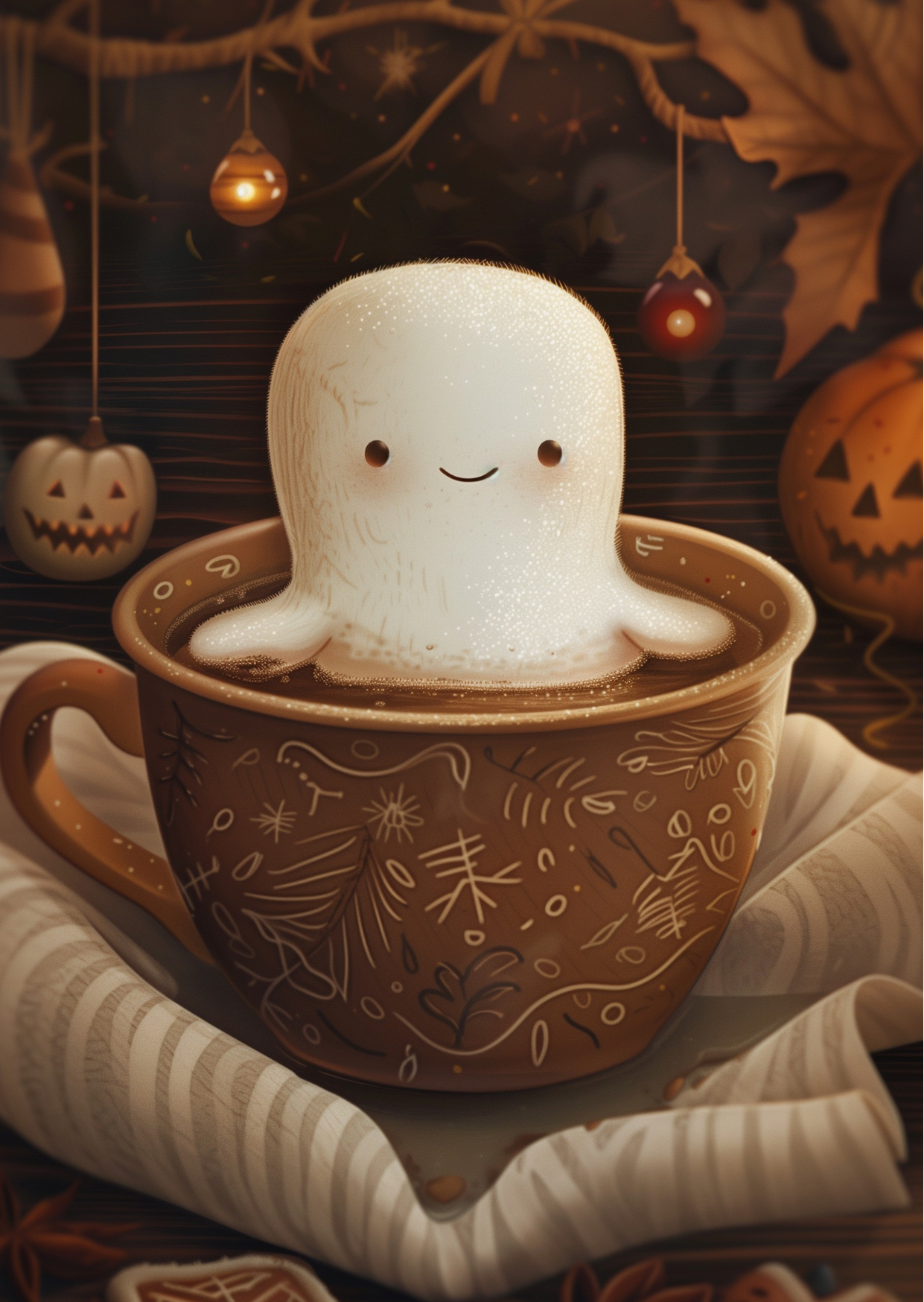 Süßes Halloween: Marshmallow | Kartenfirlefanz