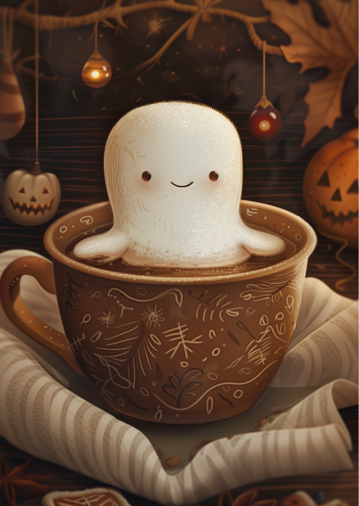 Sweet Halloween: Marshmallow | Kaart Fripperies