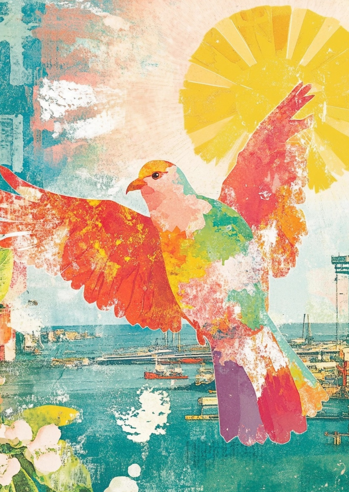 The art of Summer: Flight of Color | Kaart Fripperies