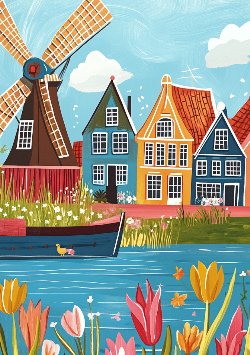 Tulpen, wind en stilte |  Cadeaukaart Fripperies