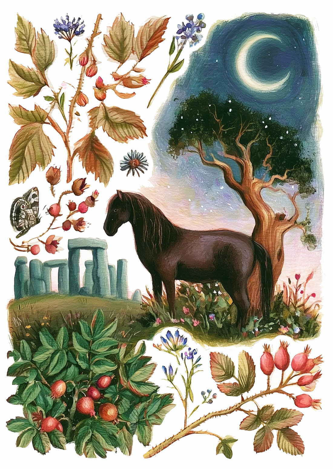 Stonehenge Nature: Paard | Kaart Fripperies