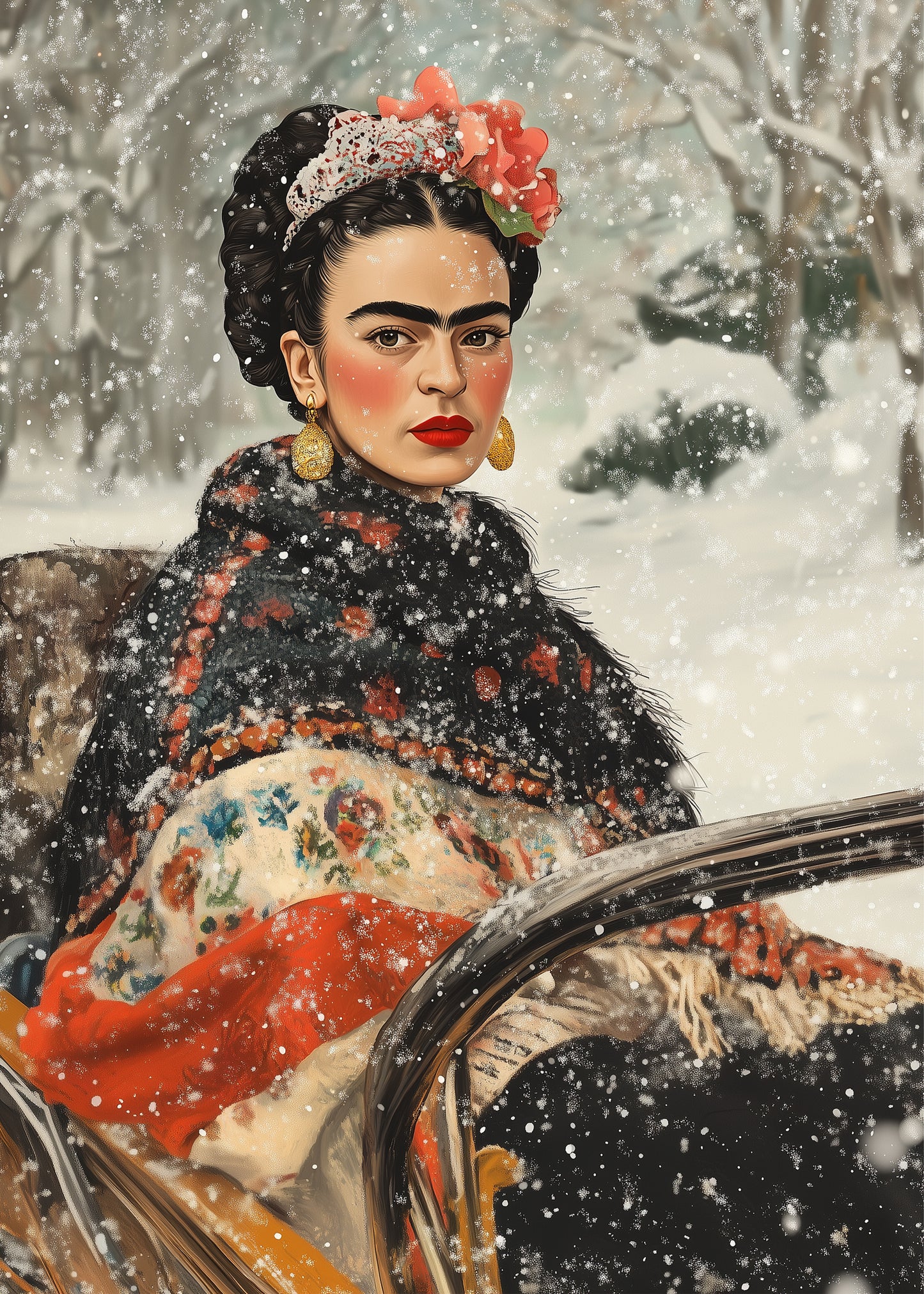 Frida Kahlo: Winter Time | Kaart Fripperies