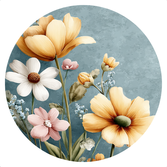 Easter Fun: Flowers | Sluitstickers 10st.