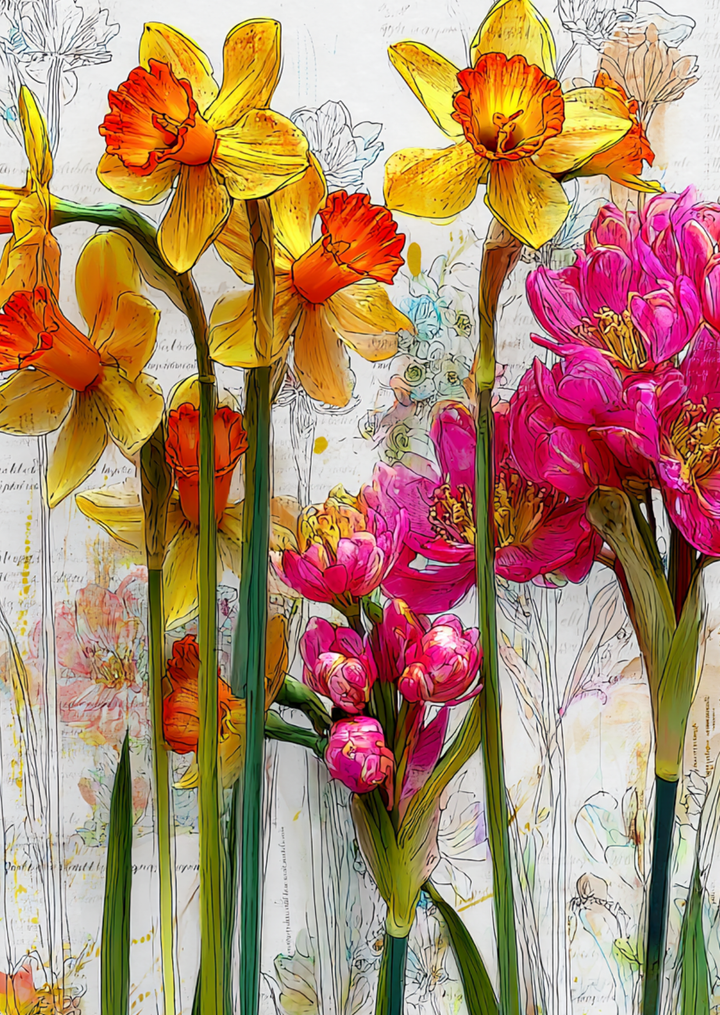 Happy Flowers NO. 5 | Kaart Fripperies
