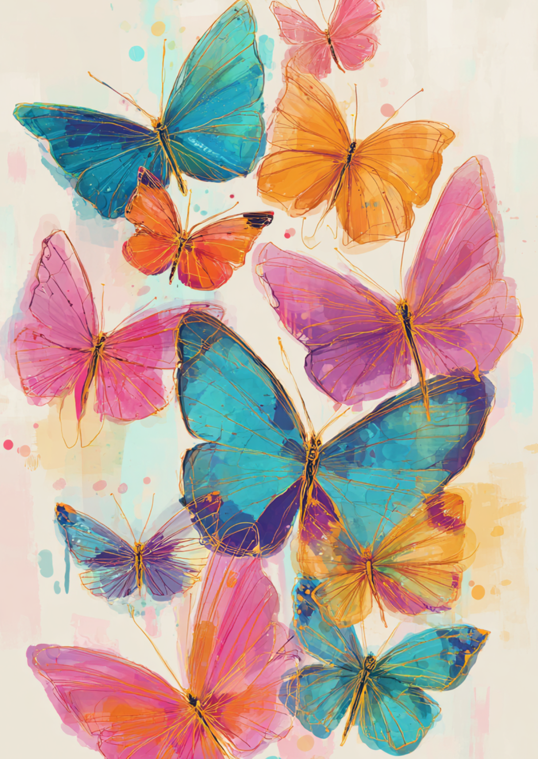 Happy Butterflies | Kaart Fripperies