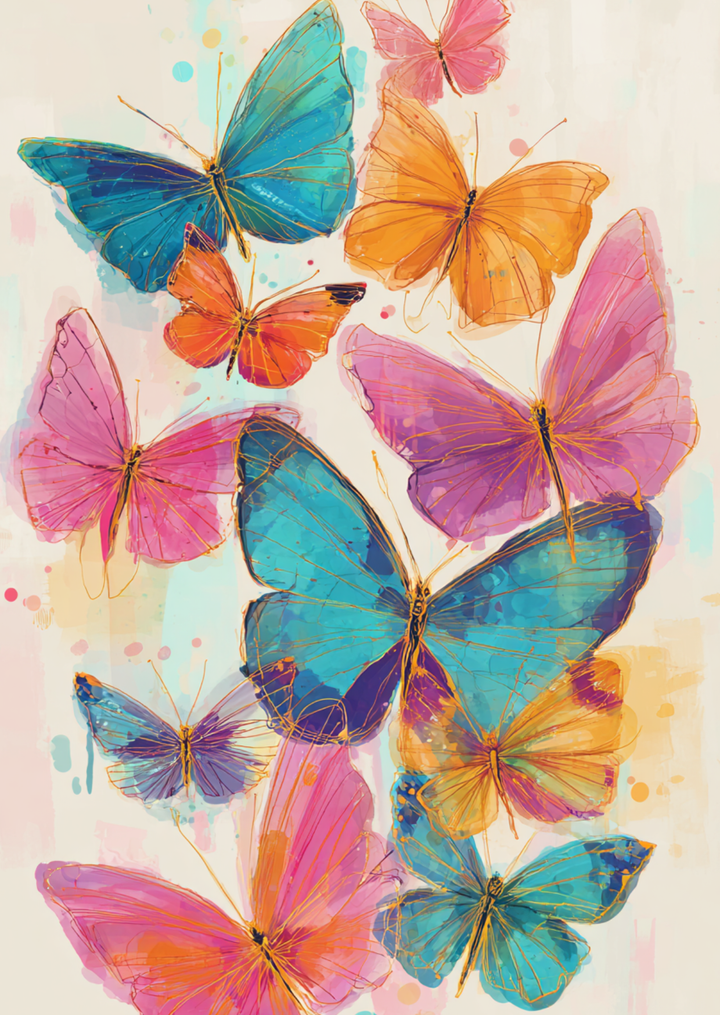 Happy Butterflies | Kaart Fripperies