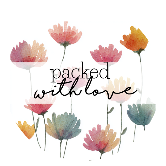 Packed with love | Sluitstickers 10st.