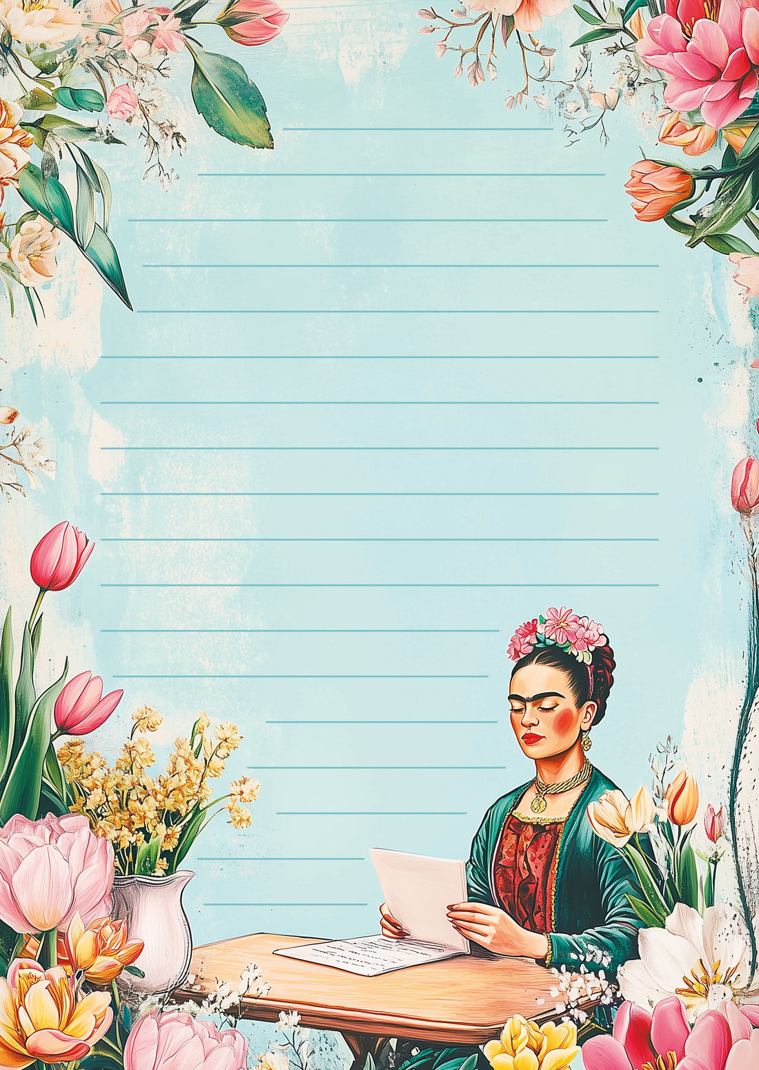 Frida Kahlo: Spring | Briefpapier Fripperies