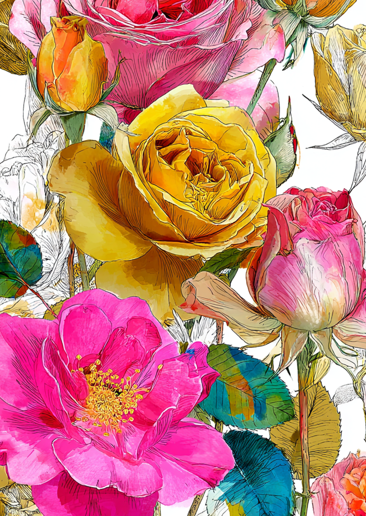 Happy Flowers NO. 2 | Kaart Fripperies