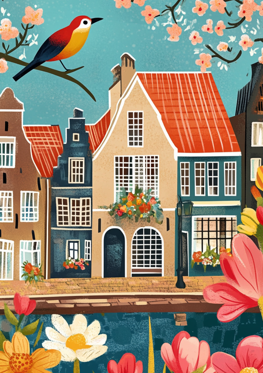 Waar de lente thuis komt |  Cadeaukaart Fripperies