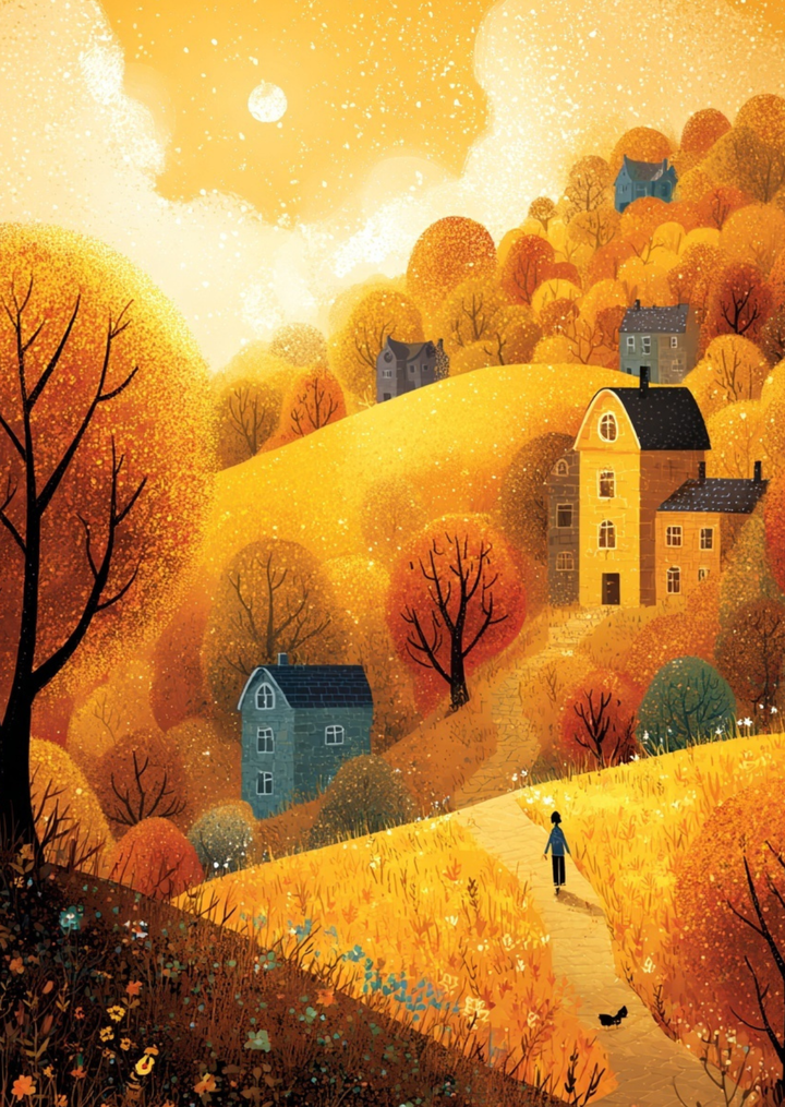 Golden Season: Hillside Haven | Kaart Fripperies