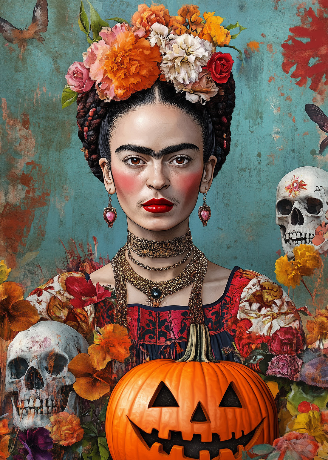 Frida Kahlo: Halloween | Kaart Fripperies