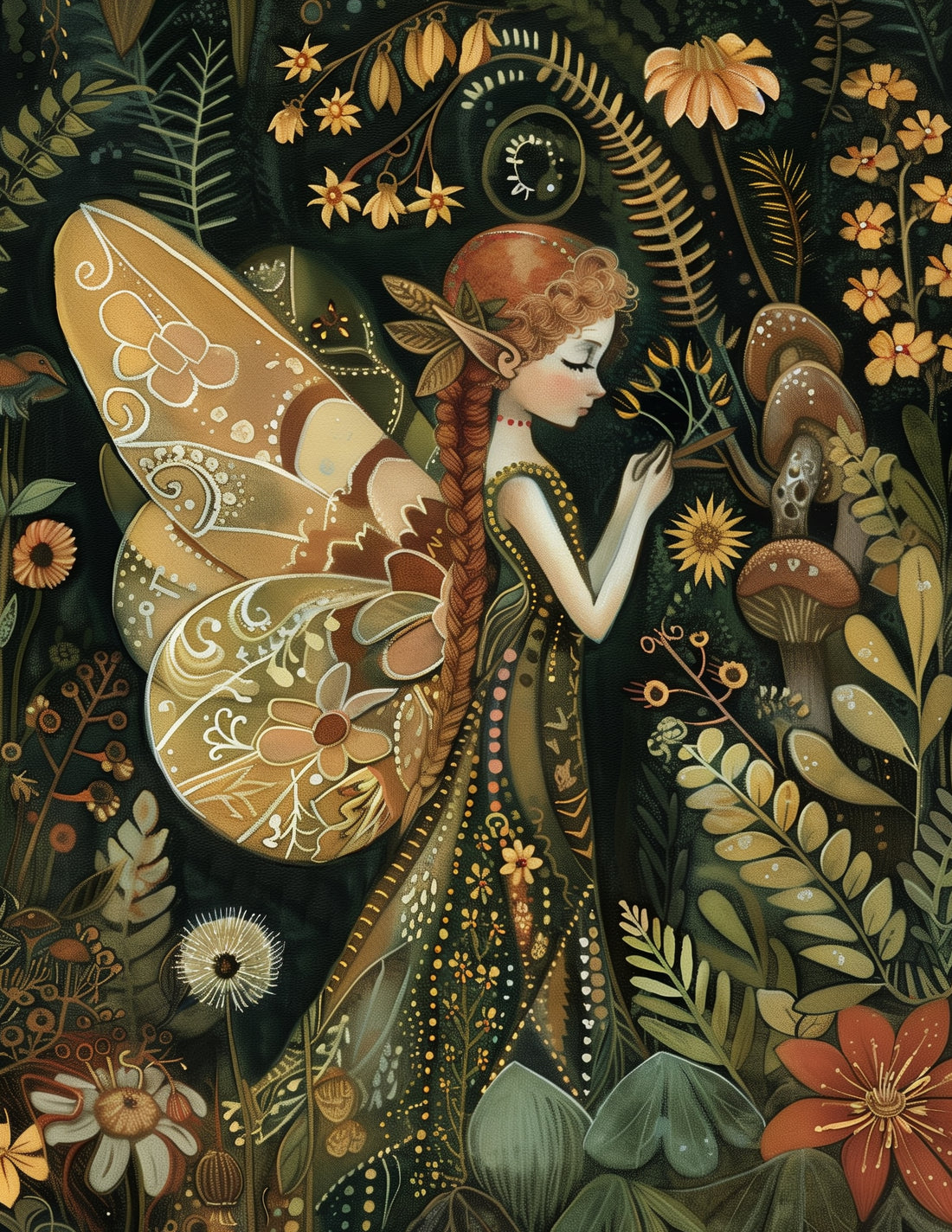 Woodland Fairies: Rosa | Kaart Fripperies