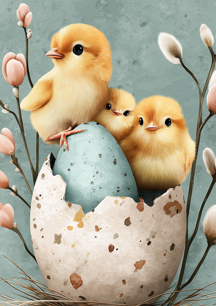 Easter Fun: Kuikens |  Cadeaukaart Fripperies