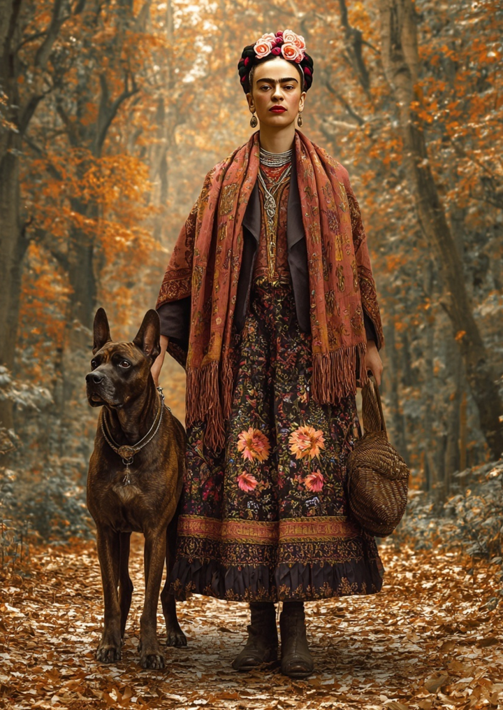 Frida Kahlo: Forest Walk | Kaart Fripperies