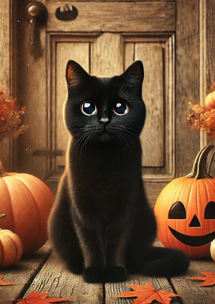 Black Cats: Zwarte kat | Kaart Fripperiest