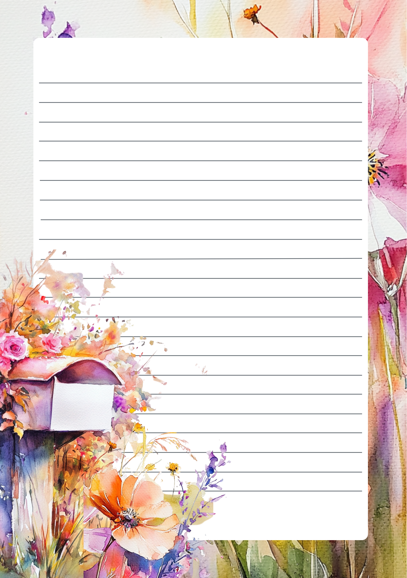 Letters in Bloom | Briefpapier Fripperies