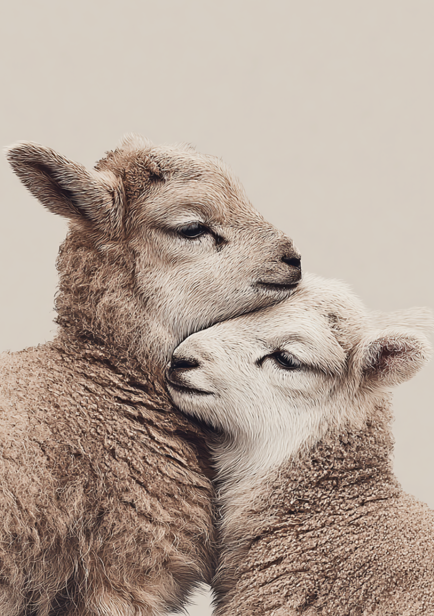 Side by side: Sheep |  Cadeaukaart Fripperies