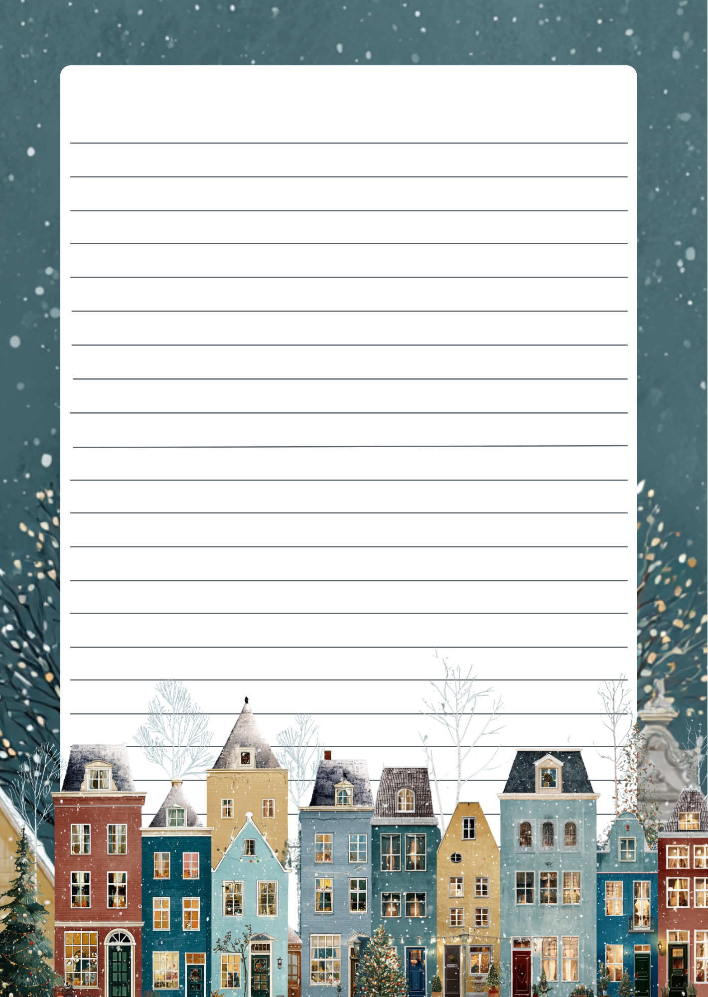 Winter Town Stories | Briefpapier Fripperies