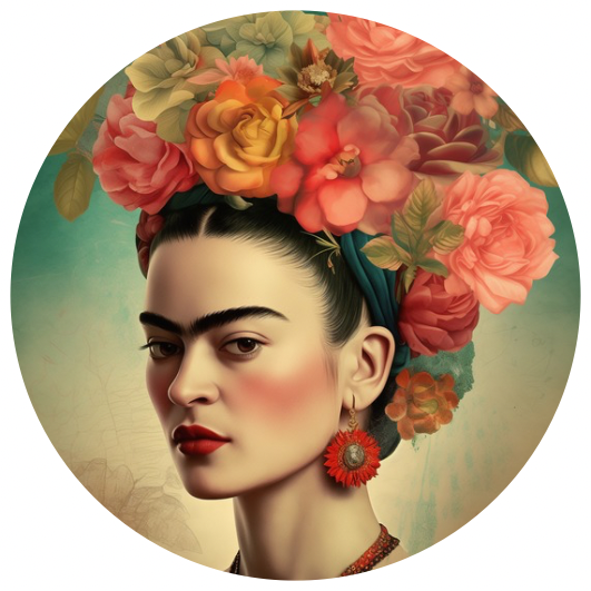 Frida Kahlo: Vintage | Sluitstickers 10st.