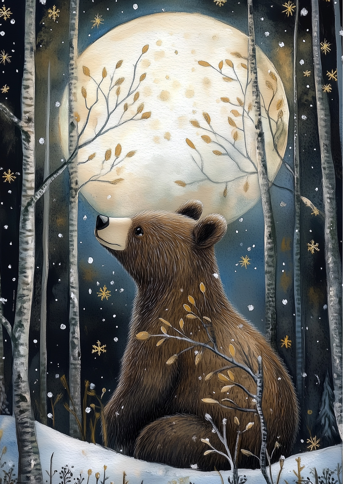 Moonlight Animals: Beer | Kaart Fripperies