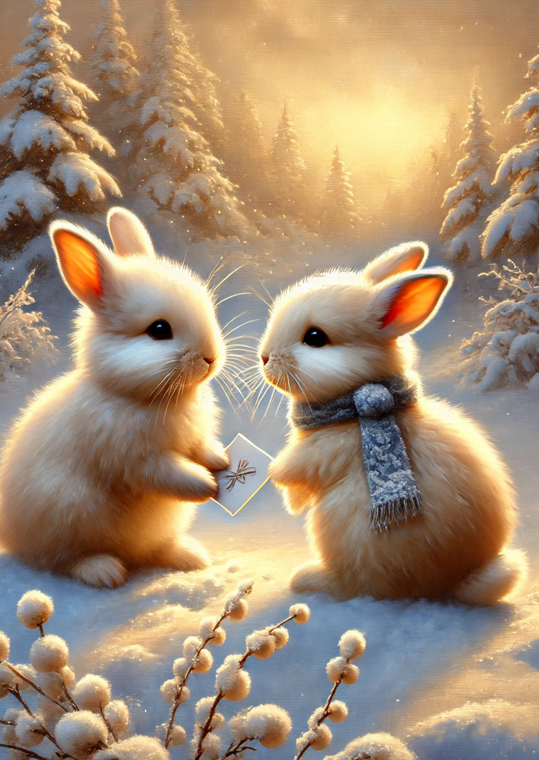 Winter Mail: A letter for a Bunny | Kaart Fripperies