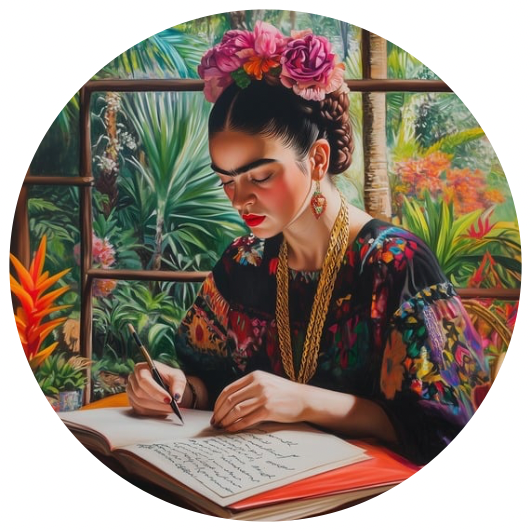 Frida Kahlo: Writing | Sluitstickers 10st.