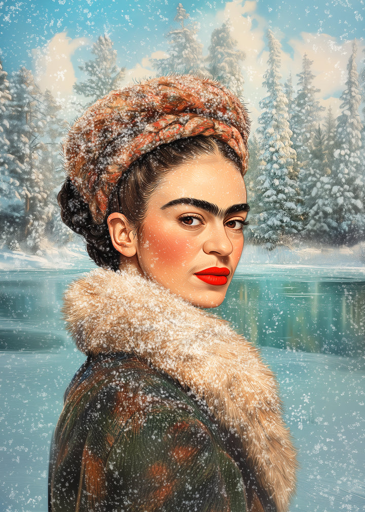 Frida Kahlo: Winter Glow | Kaart Fripperies