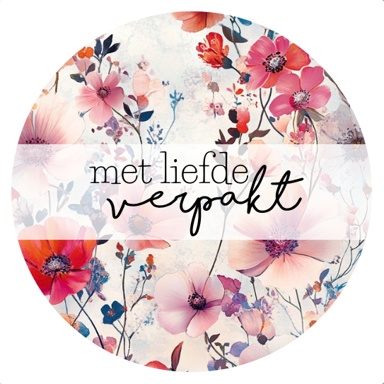 Met liefde verpakt | Sluitstickers 10st.