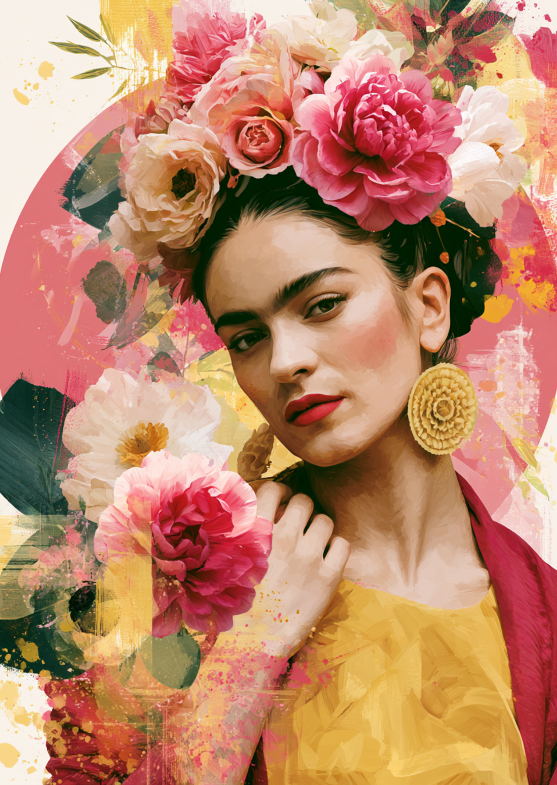 Frida Kahlo: Rose | Kaart Fripperies