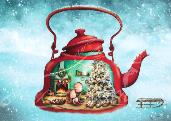 0013 - The Red Teapot | Kaart Ila Illustrations