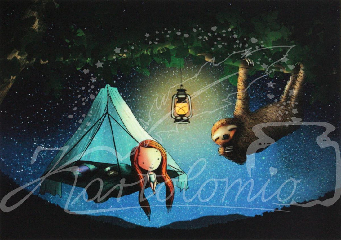 0016 - Sloth! | Kaart Ila Illustrations