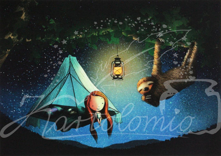 0016 - Sloth! | Kaart Ila Illustrations