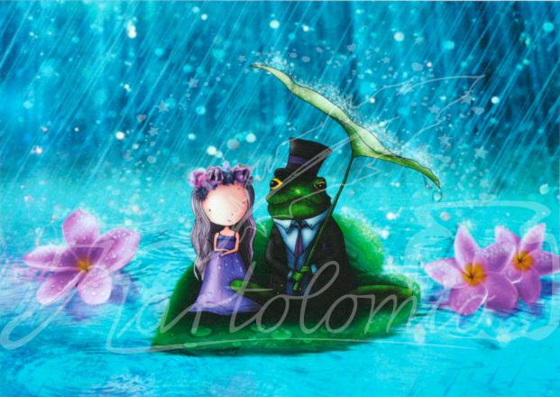 090 - In the Rain | Kaart Ila Illustrations