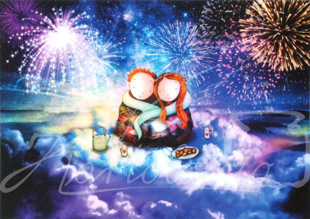 092 - Fireworks | Kaart Ila Illustrations
