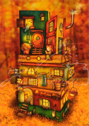 102 - The Books House | Kaart Ila Illustrations