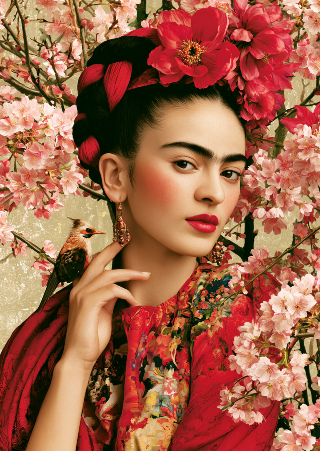 Frida Kahlo: Cherry Blossom | Kaart Fripperies