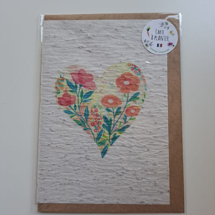 Hart met bloemen | Les cartes de Lulu