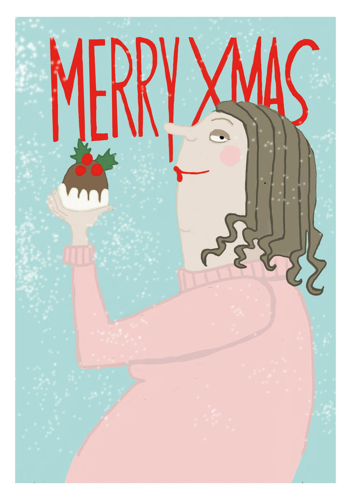 Rosa xmas | Kaart Kittiekat